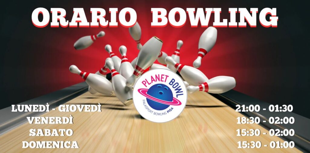 orario inverno 2024 bowling pisa